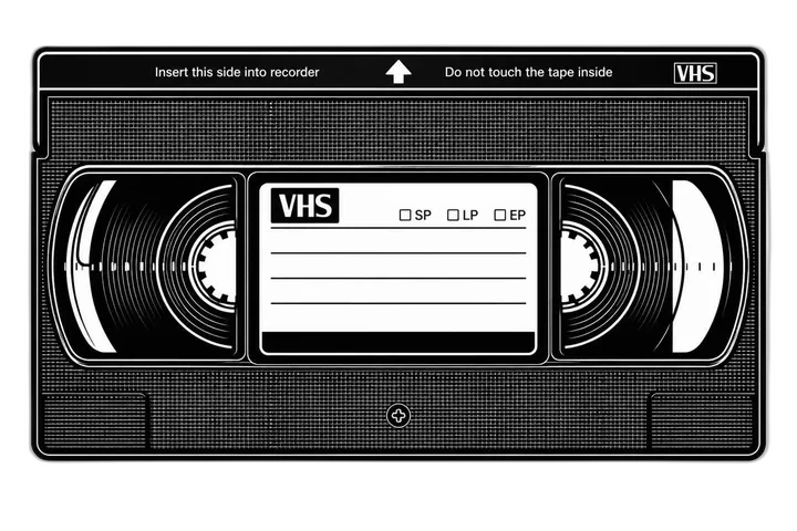 VHS tape cassette